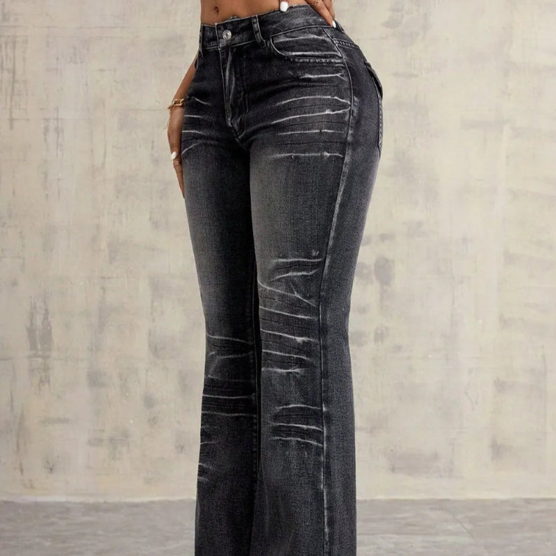 High Waist Bootcut Jeans