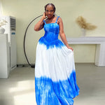 This strapless beach dress offers effortless style with a loose fit, perfect for making a bold statement by the shore.