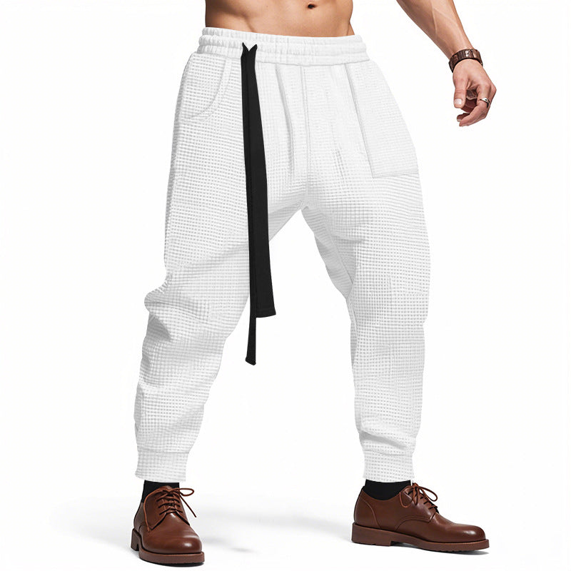Hip Hop Streetwear Track Pants - white