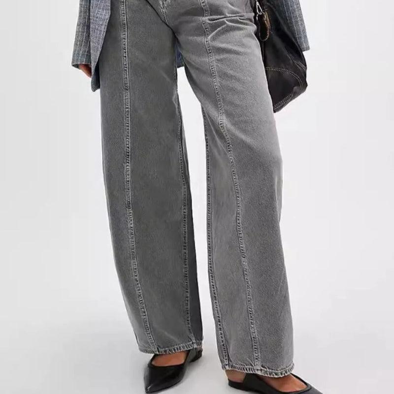 Wide Leg Jeans with Pockets