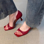 Walk in Style: Edgy Ankle Strap Sandals!