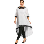 Glamorous Plus Size Sequined Dip Hem Dress
