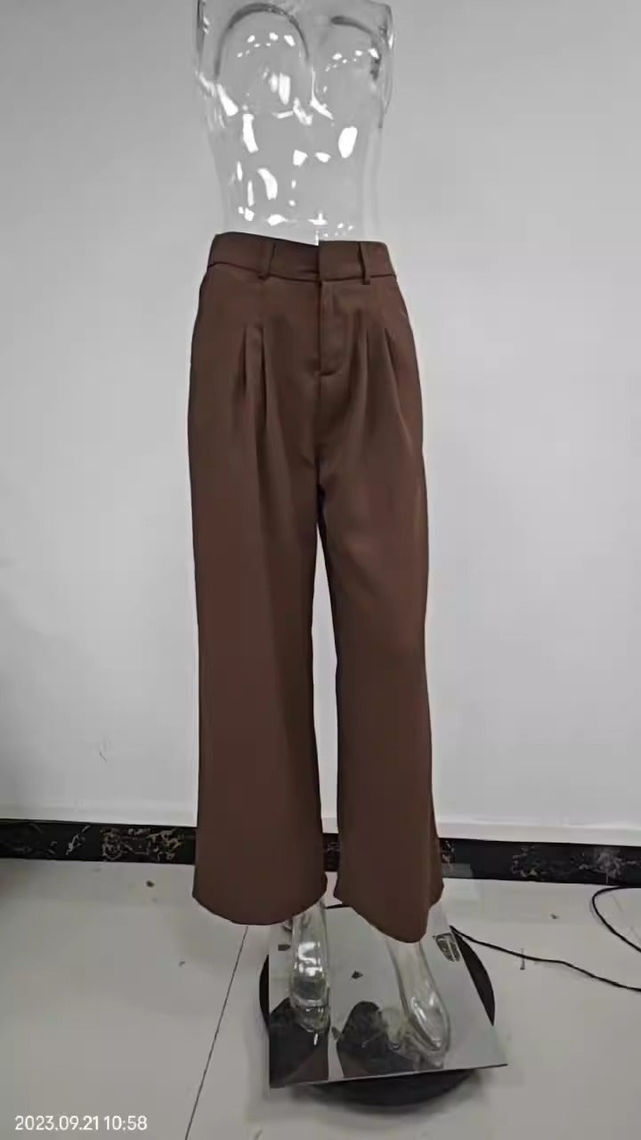 High waisted wide leg pants - runwayfashionista.com