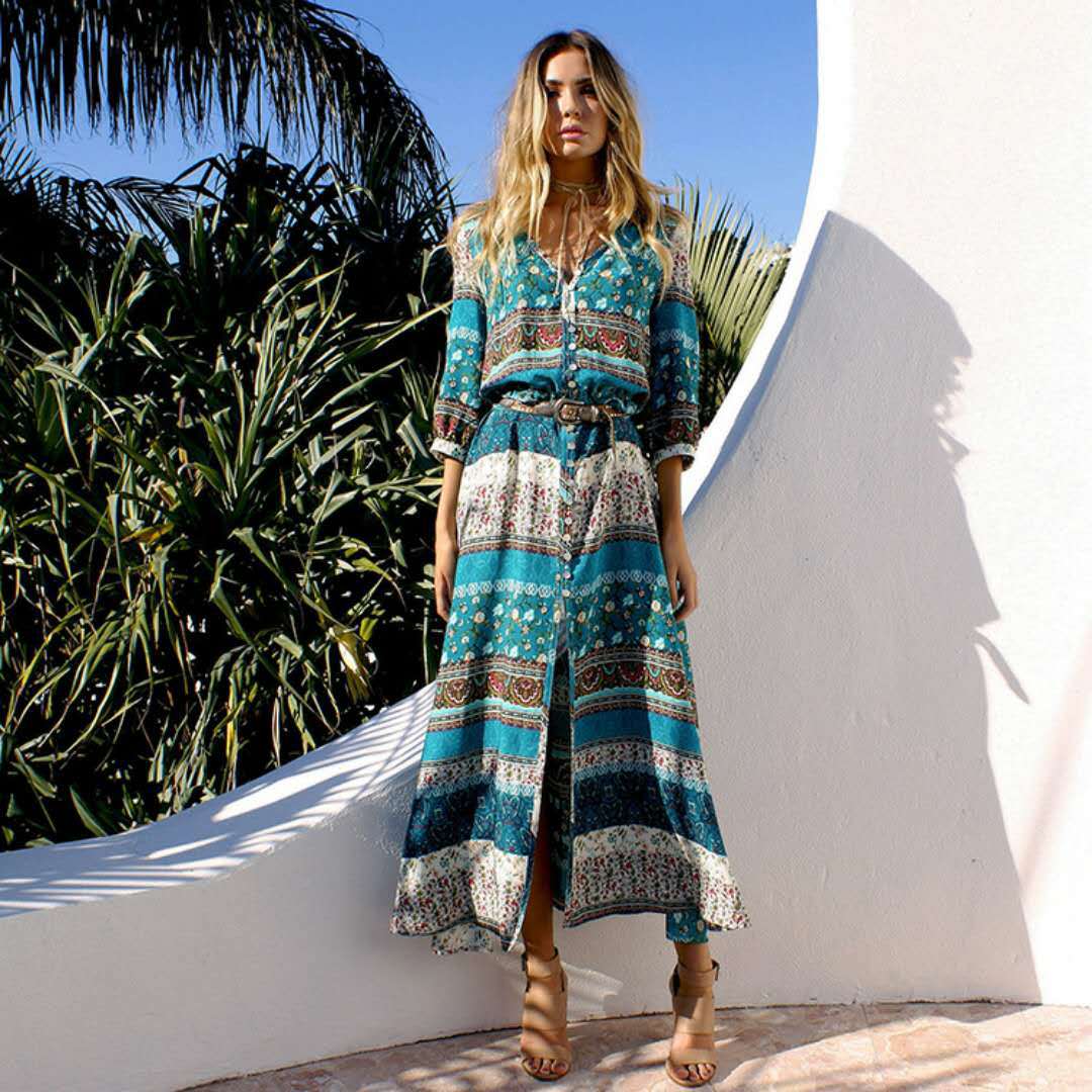 Bohemian Print Dress