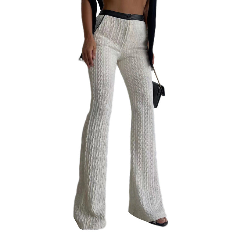 Waist Design Casual Slim Pants - runwayfashionista.com