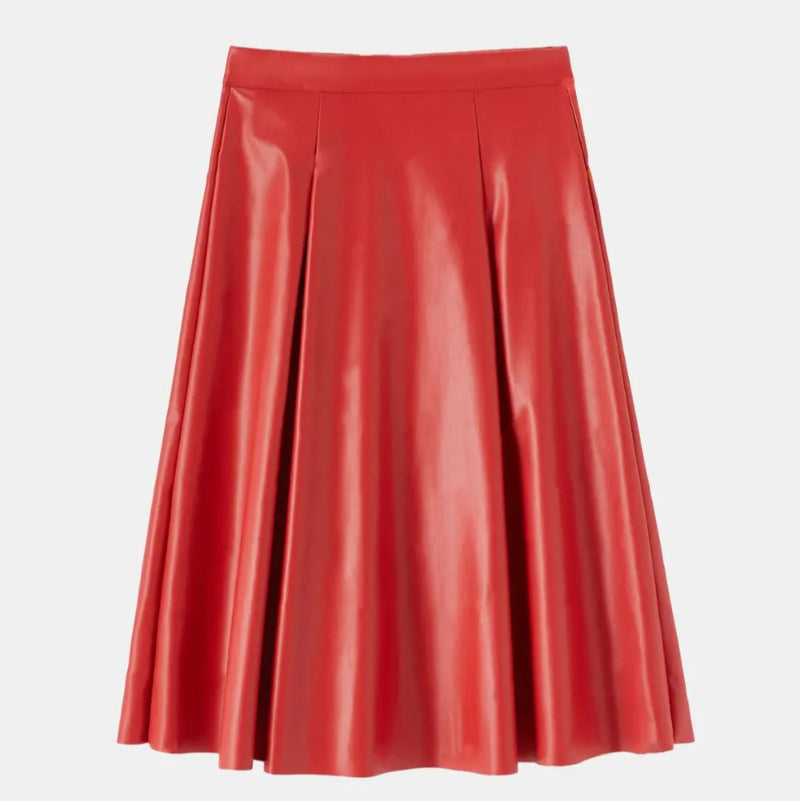 High Waist Skirt with Zipper