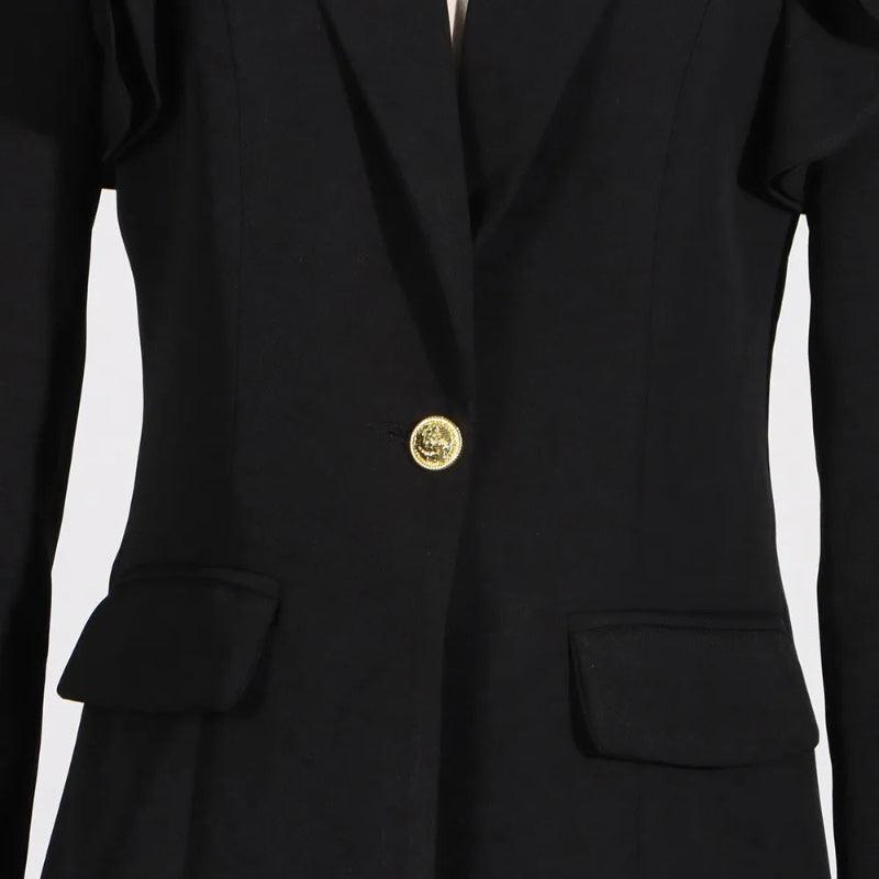 Long sleeve temperament blazer - runwayfasionista.com