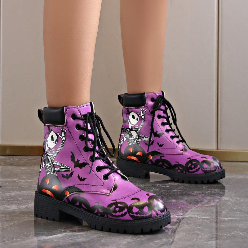 Round Toe Thick Heeled Boots