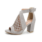 Fish Mouth Sandals - grey