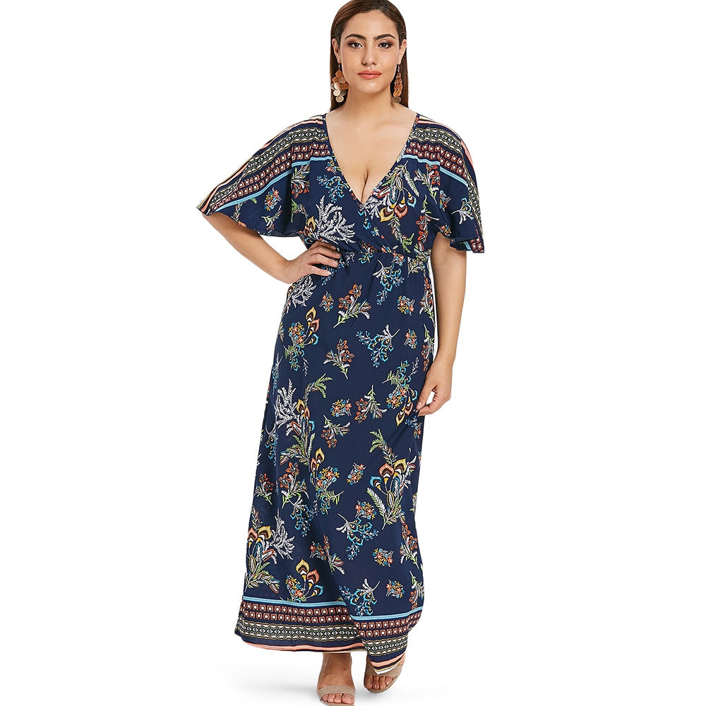Bloom Boldly: The Plus Size Floral Maxi Dress