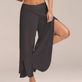 Split Casual Loose Wide Leg Pants - runwayfashionista.com