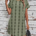 Round Neck Loose Dress - runwayfashionista.com