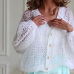 Casual Hollow Knit Cardigan