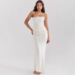 Tube Top Backless Evening Maxi Dress