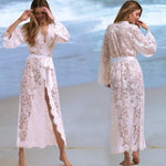 Chic White Lace Bikini Cover-Up