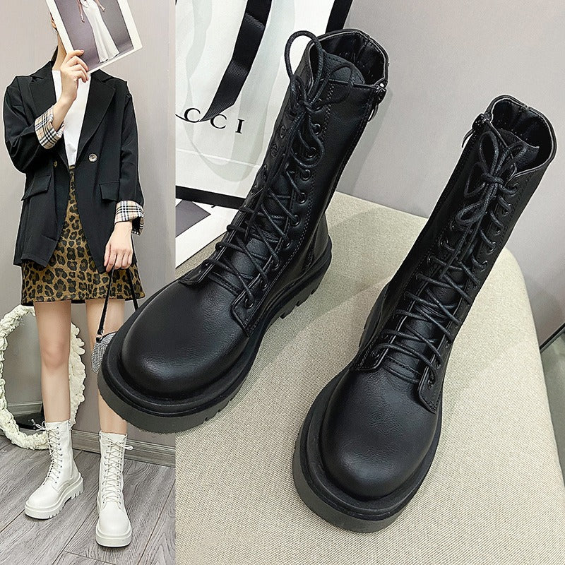 British Style New Knight Martin Boots - runwayfashionista.com