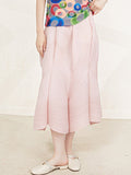 High Waist Solid Color Designer Spliced Skirts - runwayfashionista.com