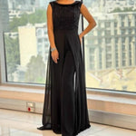 Sleeveless Sequined Long Party Midi Dress