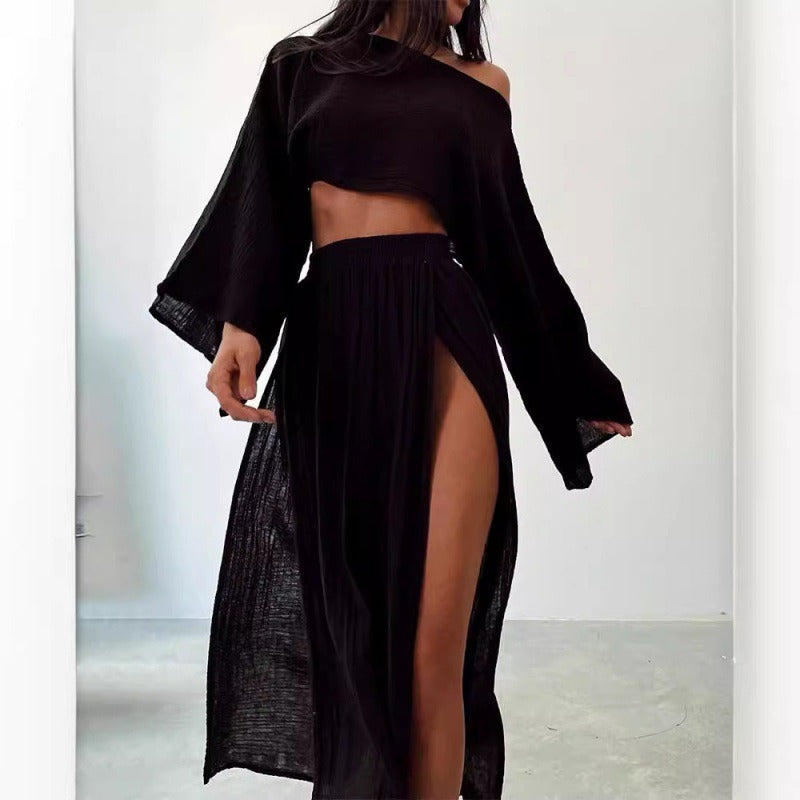 Effortless Elegance: The Linen-Blend Two-Piece Set Reveal - back