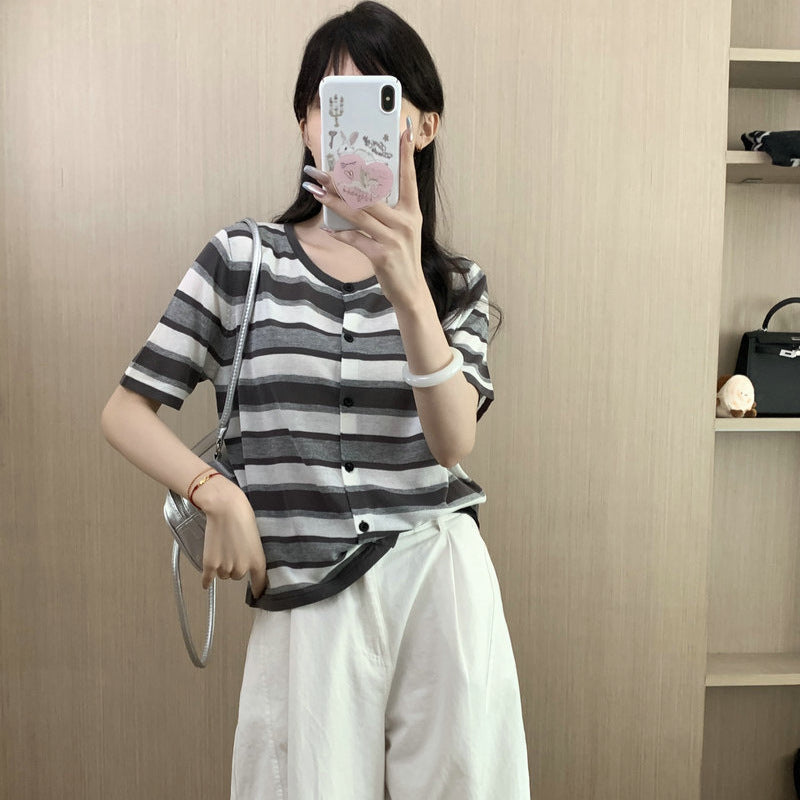Casual Striped Knit Top - Style & Comfort Combined
