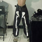 Skeleton Bone Graffiti Jeans