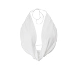 White halter top on a white background