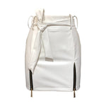 Bandage PU Leather Mini Skirts