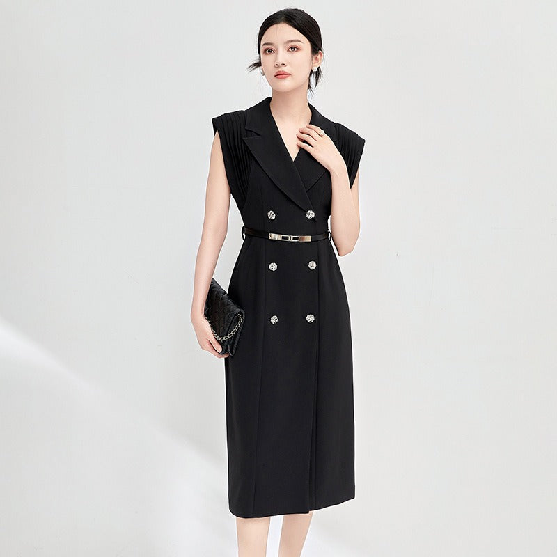 Light luxury waist dress - runwayfashionista.com