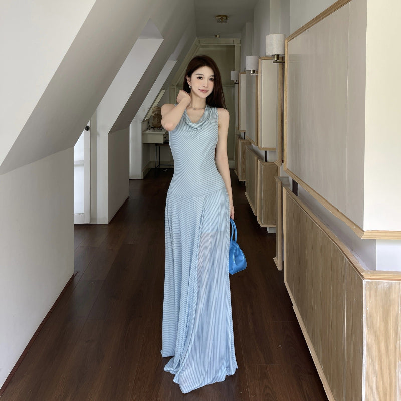 Bold Striped Midi Dress for the Fashion Edge