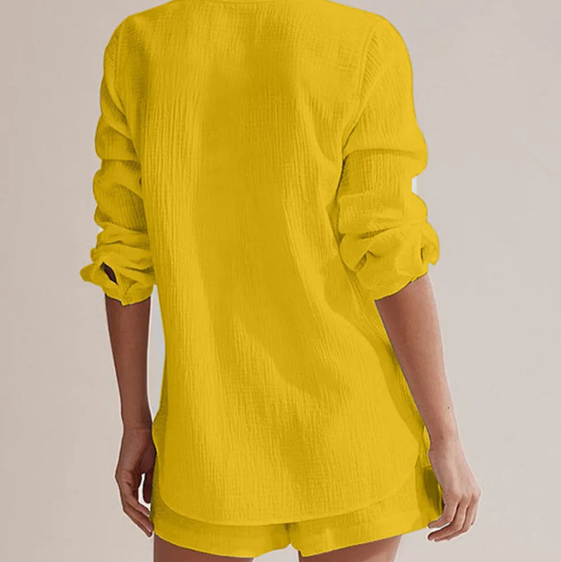 Summer Pajamas Made of Pure Cotton Gauze - runwayfashionista.com