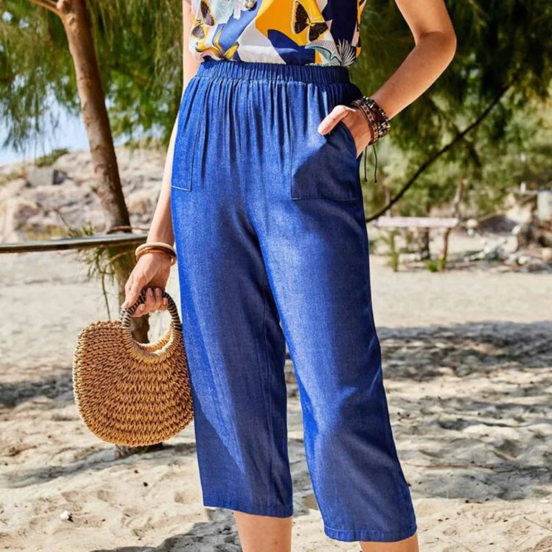 Loose and Fashionable Casual Pocket Pants - runwayfashionista.com