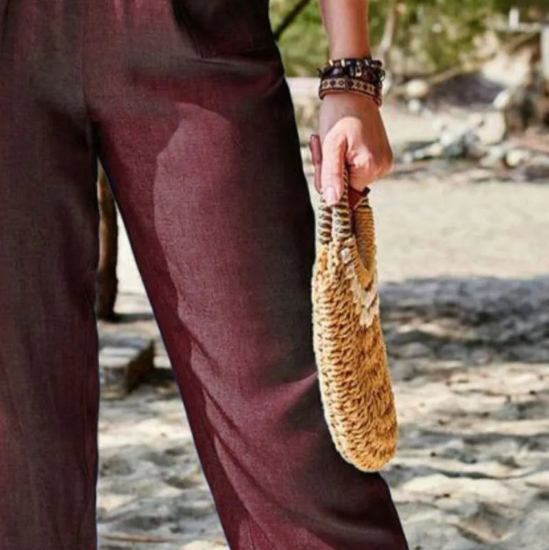 Loose and Fashionable Casual Pocket Pants - runwayfashionista.com