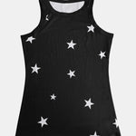 Star Round Neck Tank - runwayfashionistta.com