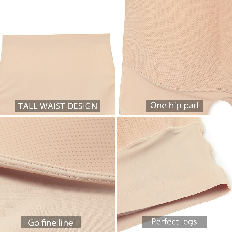 Black Butt-lifter Shaper Panty made from nylon, offering waist protection, buttock lifting, and abdominal tightening. Available in sizes S-XL.