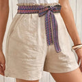 Tied High Waist Shorts