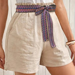 Tied High Waist Shorts