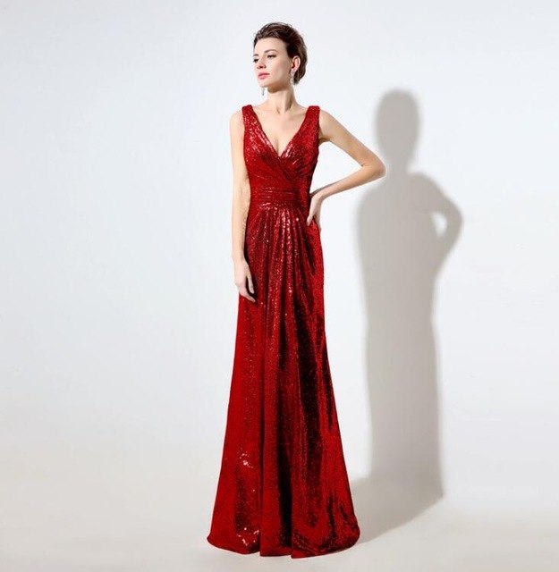 Rose Gold Sequin Bridesmaid Dresses - runwayfashionista.com