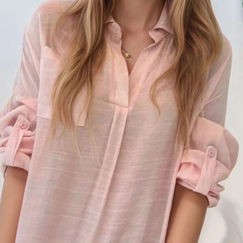 Bold Shirt Dress with Daring Side Slits