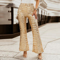 Sequin High Waisted Pants - runwayfashionista.com