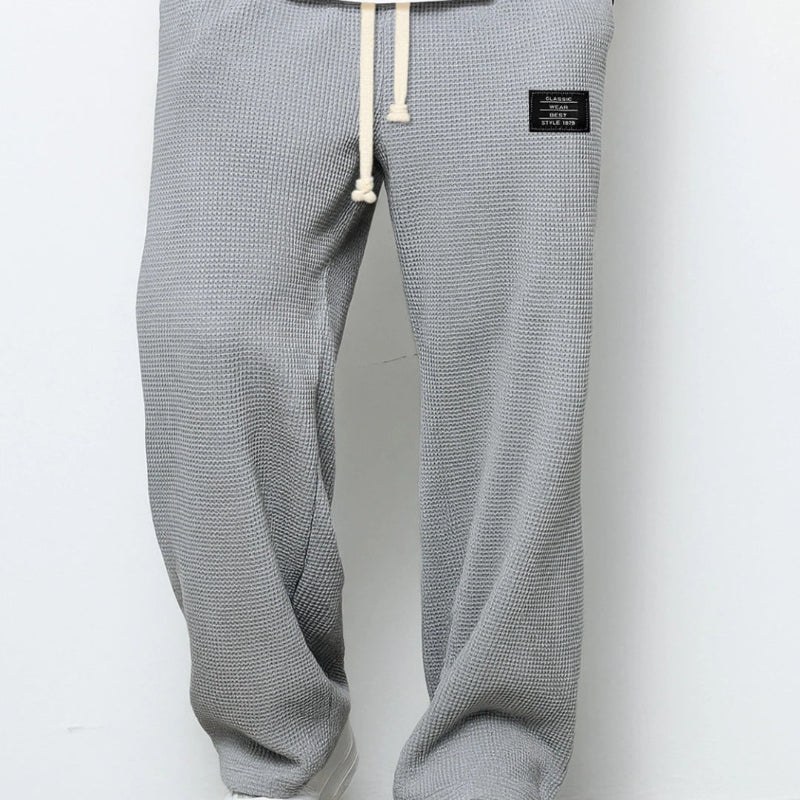 LooseDrawstring Pockets Sports Pants - grey