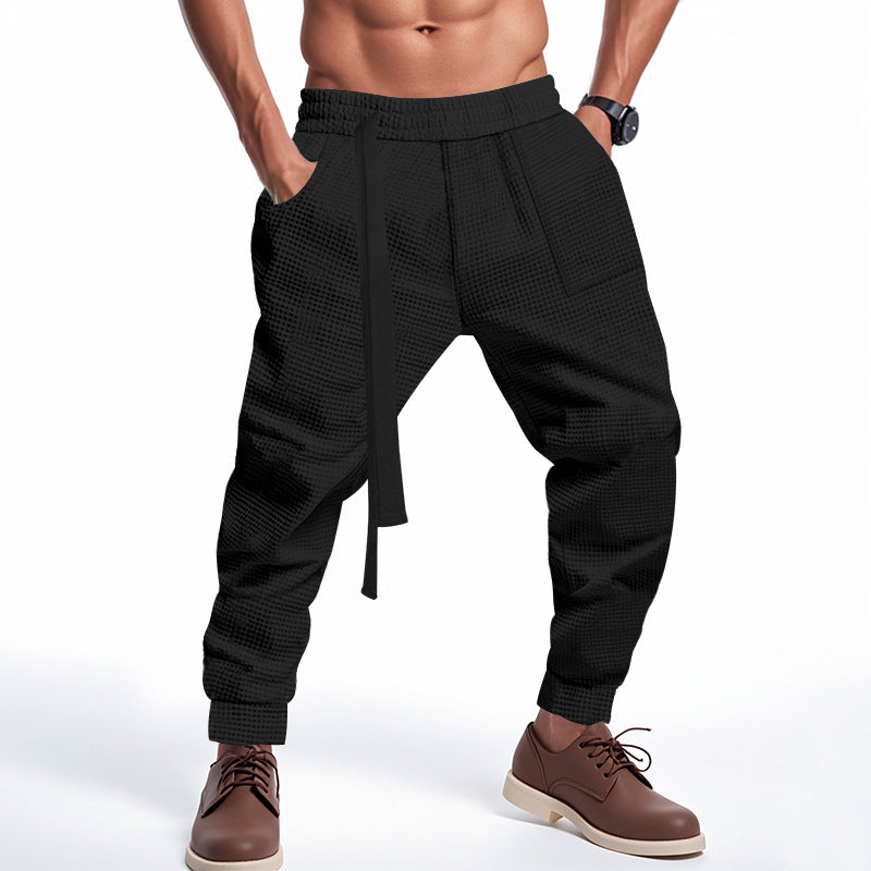 Hip Hop Streetwear Track Pants - black