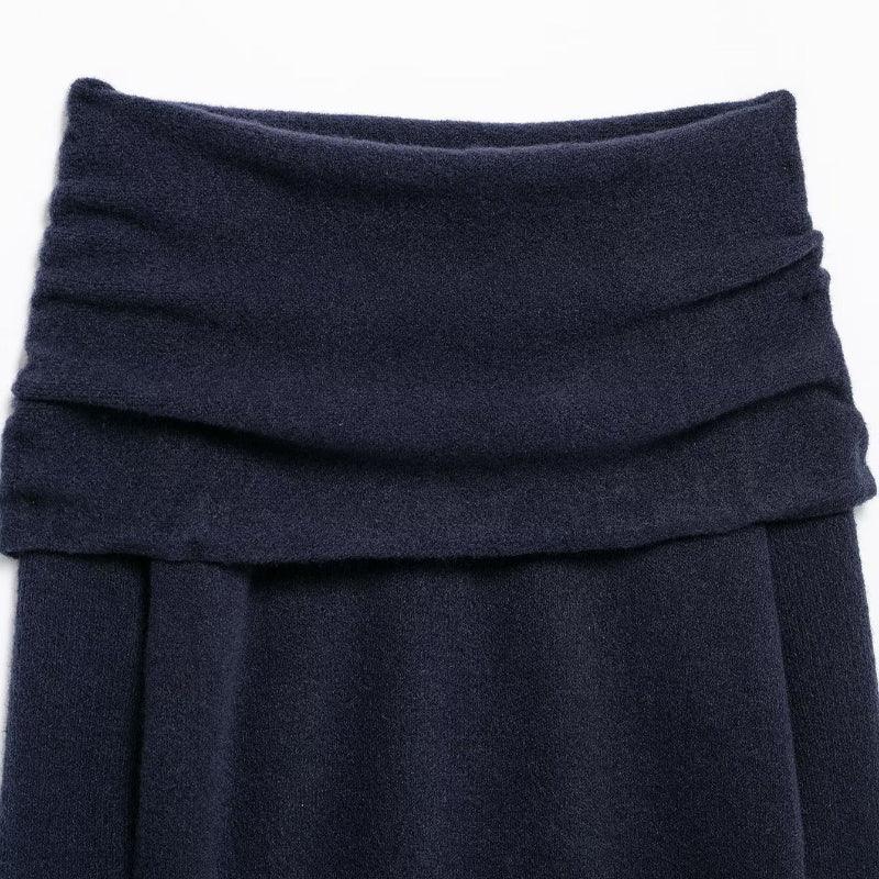 Off Shoulder Straight Flat Knit Sweater