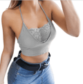 Sleeveless lace crop tops -runwayfashionista.com