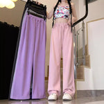 High-Waisted Mini Drawstring Casual Sports Sweatpants