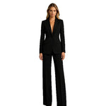 Slim Fit Blazer and Dress Pants Two Piece Office Suit