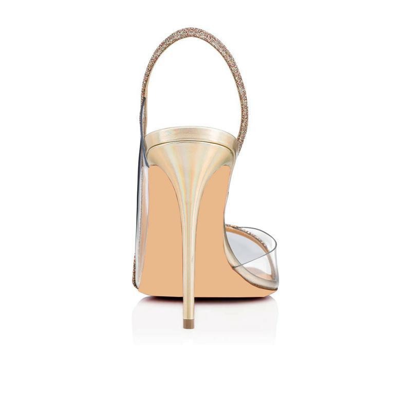 High-Fashion Feature: The PVC Transparent Stiletto - gold