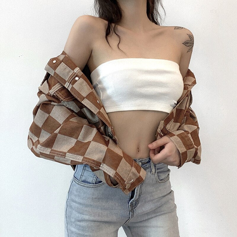 The Ultimate Vintage Plaid Denim Reveal | High-End Minimalist Style
