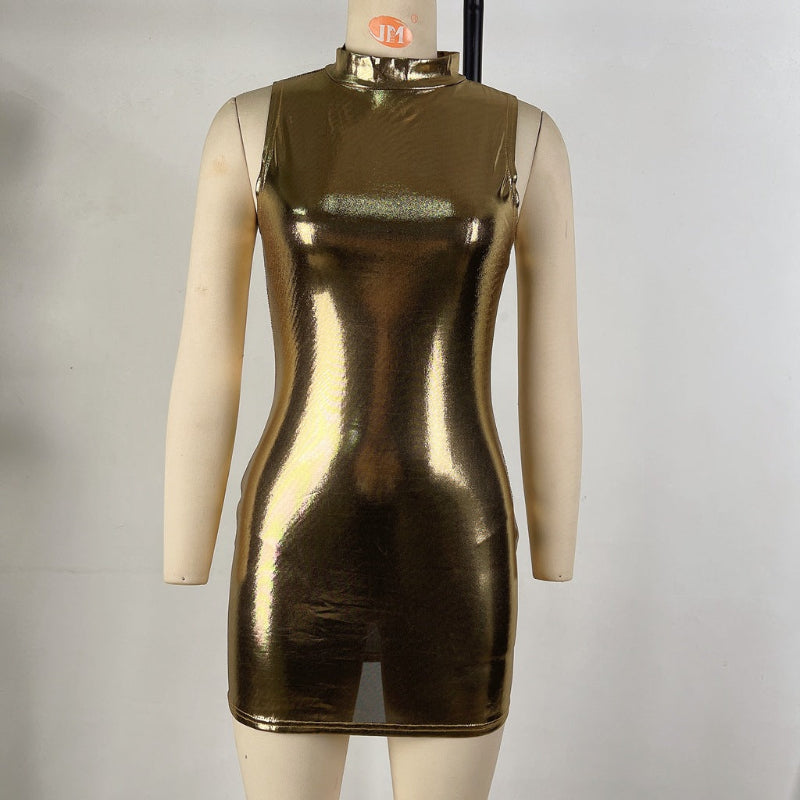 Confident Style: The Bold Stand-Up Collar Dress
