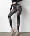 Seamless Tie Dye High Waisted Leggings - runwayfashionista.com