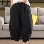 Tied Harem Pants: Edgy Linen Style